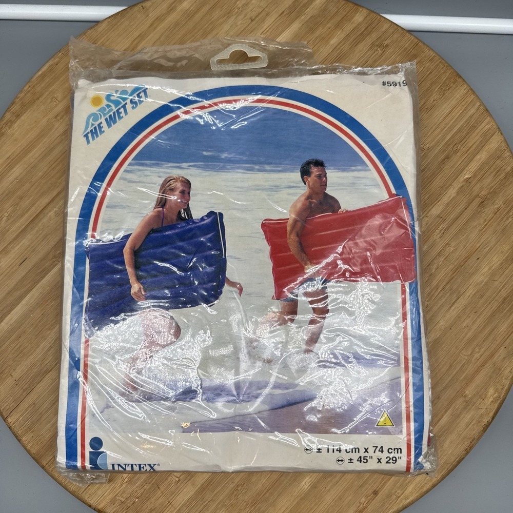 Vintage Intex The Wet Set Inflatable Raft Float Pool Surf Rider New